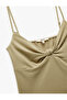Sleeveless Knot Detail Thin Strap Blouse - 5
