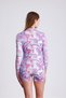 Long Sleeve Lycra Jumpsuit with Zippered Shorts Swimsuit Pool / Sea / Daily - 6