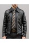 Roman Men's Genuine Leather Coat - 3