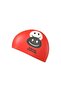 غطاء رأس سيليكون للأطفال EMOJI، أحمر