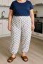 PATTERNED ELASTIC MOTHER'S PAJAMAS