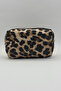 Women's Set of Two Two-Eye Phone Bag and Makeup Bag Set of Two Leopard - Black - 2