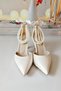 Women's 7 cm Pearl Mother-of-Pearl Bridal Shoes - 3