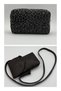 Women's Set of 2 Magnetic Cover Phone Bag and Zippered Makeup Bag Black - Brown