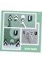 4-Piece Decorative Hooks, Iron Wall Hooks, Elegant Geometric Shape, Easy to Install for Room - 2