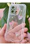 Redmi 12C Case 3D Heart Pearl Design Patterned Transparent Silicone Cover with Camera Protection