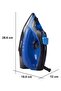 مكواة بخار 1800-2200 واط، أسود/أزرق-BSI-002 - 2