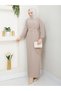 Women's Seasonal Belted Length Pleated Candy Fabric Dress - 2