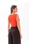 Women's V-Neck Buttoned Summer Crop Knitwear Vest - 4