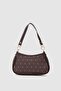 حقيبة Farme Monogram باغيت وكروس بادي، باللون البني - 5