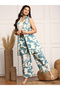 Floral Printed Cotton Blazer and Trousers Co-Ords