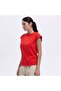 Ef450-Rd Crew Neck Half Sleeve Women's T-Shirt - Red - 3