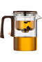 Automatic Glass Teapot and Set of 2 Cups - 3