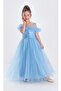 Girl's Tulle Evening Dress Sb723 Blue