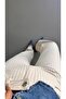 Premium Series Blue Striped Cream Straight Fit Jeans - 3