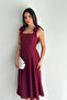 Women's Strap Bow Detailed Flared Dress Nbk4185 - 3