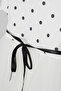 Girl's Polka Dot Patterned Ribbon Short Sleeve Dress - 5