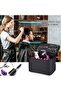 Large Capacity Barber Carrying Case with Shoulder Strap, Professional Salon Hair Cutting Scissor Box - 2