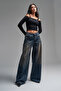 Women's T-Shirt Hera Palazzo Fit Loose Cut Denim Jeans