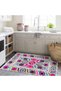 Haryana Collection Multicolored Abstract Figures Motif Pattern Woven Base Modern Decorative Carpet 03 - 4