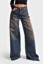 Women's T-Shirt Hera Palazzo Fit Loose Cut Denim Jeans - 2
