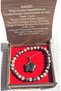 Natural Rhodonite Stone Necklace and Bracelet Set in Special Box