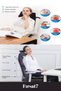 Vibrating Heated Massage Chair 5 Functions Is Suitable for Office, Home, Car Gamer Chair and - 2