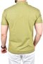 Men's Green Slim Fit Breathable Cotton Fabric Slim Fit No Curling Collar Polo Neck T-Shirt 2503019 - 5