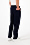 Men's Navy Blue Baggy Straight Leg Loose Cut Summer Comfortable Cotton Sweatpants Rf0385 - 6