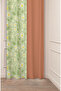 Special Design Flower Leaf Ancient Line Ethnic Patterned Digital Printed (Single Wing) Modern Stylish Background Curtain