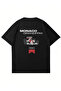 Unisex Monaco Grandprix Printed Crew Neck Oversize Tshirt