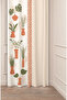 Special Design Bohemian Leaf Vase Flower Ethnic African Patterned Digital Printed (Single Wing) Background Curtain