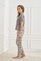 Women's Pajama Set Short Sleeve Crew Neck Summer Gift - 3