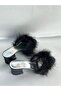 Feathered Bride Slippers
