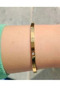 Stainless Steel Handcuff Bracelet Gold & Silver Color, Thin Model with or Without Stone - 2