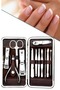 Preminium Nail Care Set Nail Correction Ingrown 12 Piece Bag Type Manicure Pedicure - 5