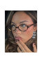 Miux Leopard Metal Detail Oval Frame Blue Light Protection Screen Glasses Optical Compatible
