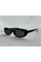 Black Retro Oval Sunglasses - Glass Color - 7