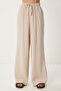 Oversize Modal Shirt Pants Set Bej Ldp0038 - 4