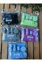 6 Pieces Travel Set - Cosmetic Bottle Set with Clear Bag - Empty Travel Shampoo Bottle Set - 3