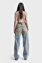 Women's T Denim Color Special Wash Design Loose Fit Denim - 4