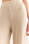 Women's Mink Elastic Waist Flowy Twist Pants Pnt-19000334 - 5
