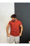 Narrow Sleeve Oversize 100% Cotton Unprinted V-Neck Fitness Sports T-Shirt Suitable for Daily Use - 2