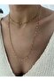 Steel Lip Chain Double Low-Cut Necklace - 3