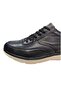 Comfortable Leather Sports Men's Shoes Black - 5
