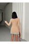 Women's Beige Bitter Brown 2-Piece Finger Detail Body, Finger-Through Body, Finger-Through Blouse - 6