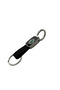 Leather / Steel Keychain with Logo, Steel Keychain