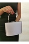 Beegi̇ Women Satin Silver Evening Dress Clutch Night Chain Wedding Bag