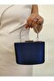 Beegi̇ Women's Satin Navy Blue Evening Dress Clutch Night Chain Wedding Bag - 4