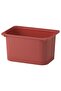 High Quality Plastic Toy Storage Box 3 Pieces 42 x 30 x 23 cm Burgundy Box - 4